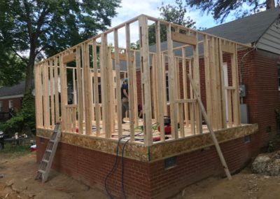 Framing for home in Ashland, VA | BNH Builders